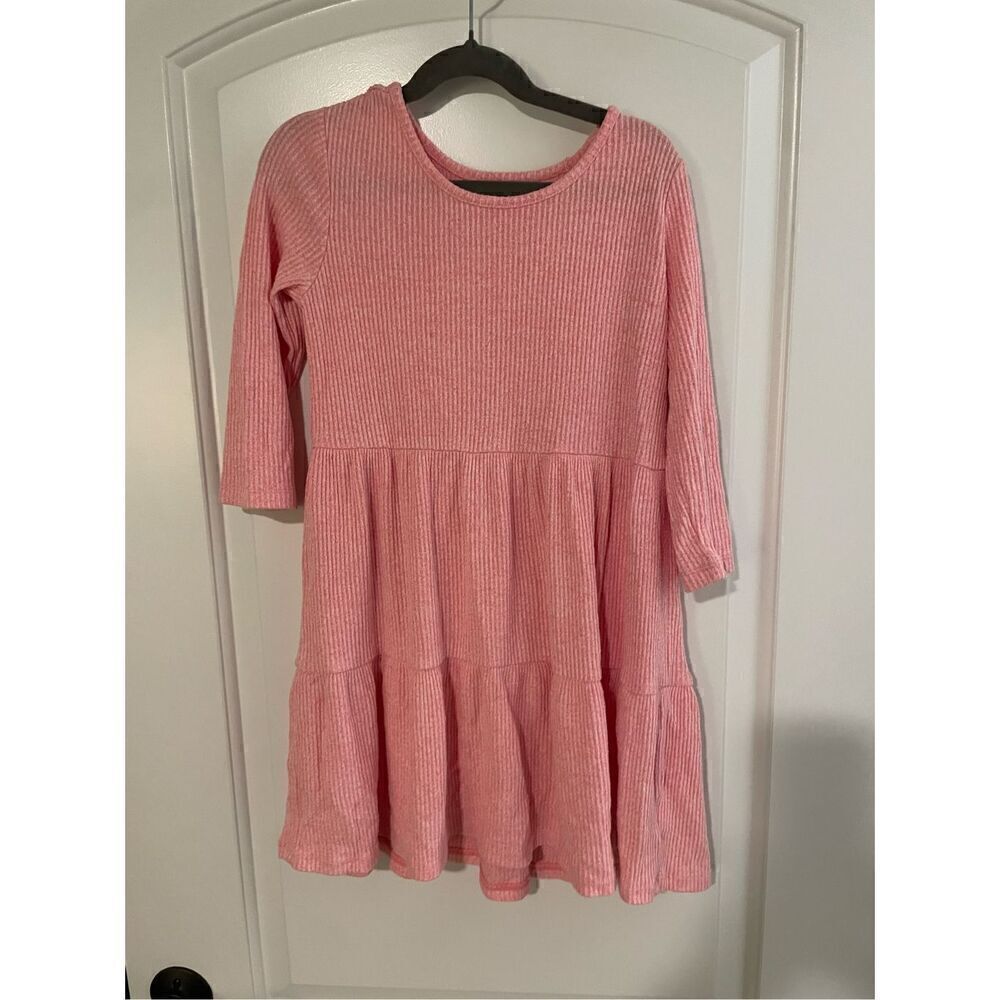New Gap pink long sleeve swing dress size M